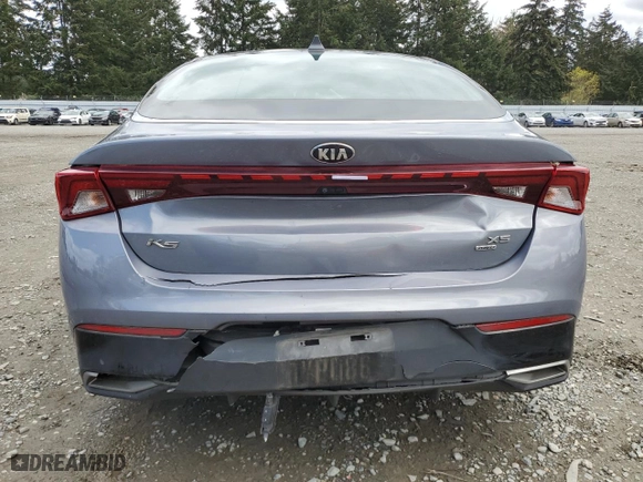 2021 Kia K5 LXS with VIN 5XXG14J26MG040932, listed as a Copart auction lot 52127935 with 69,598 mi miles and Salvage Title. Bid and sale history available at carsss.com. Image 6.