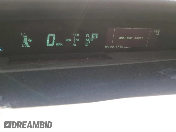 2012 Toyota Prius One with VIN JTDKN3DU5C5466250, listed as a Copart auction lot 54937105 with 221,871 mi miles and Salvage Title. Bid and sale history available at DreamBid. Image 9.
