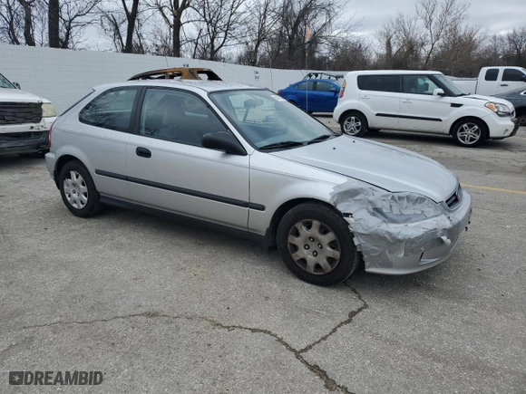 1999 Honda Civic DX with VIN 2HGEJ6446XH100761, listed as a Copart auction lot 84277854 with 82,619 mi miles and Clean Title. Bid and sale history available at carsss.com. Image 4.