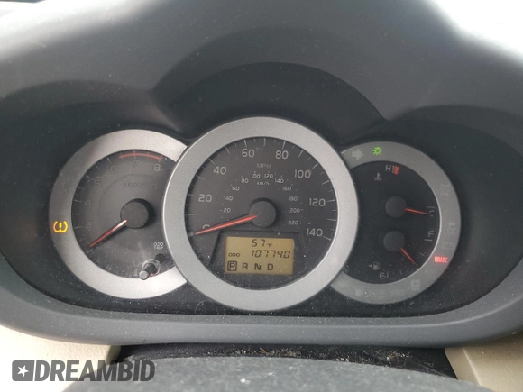 2012 Toyota RAV4 with VIN 2T3BF4DV4CW240947, listed as a Copart auction lot 50797185 with 107,740 mi miles and Salvage Title. Bid and sale history available at carsss.com. Image 9.
