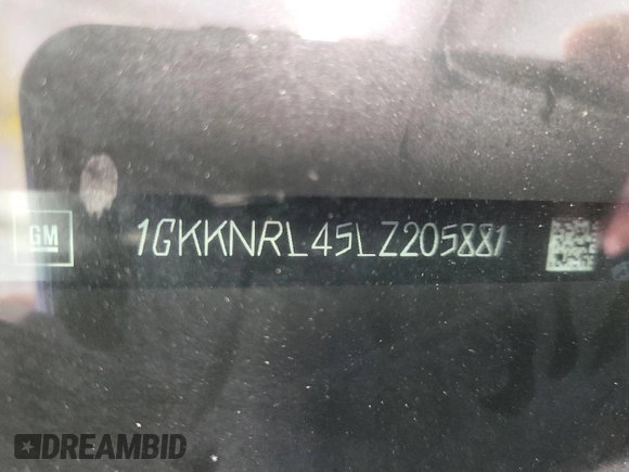 2020 GMC Acadia SLE with VIN 1GKKNRL45LZ205881, listed as a IAAI auction lot 42843898 with 23,013 mi miles and . Bid and sale history available at DreamBid. Image 9.