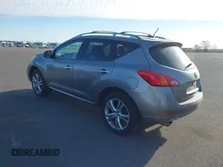 2009 Nissan Murano SL with VIN JN8AZ18W09W154845, listed as a IAAI auction lot 41379554 with 156,194 mi miles and . Bid and sale history available at DreamBid. Image 3.