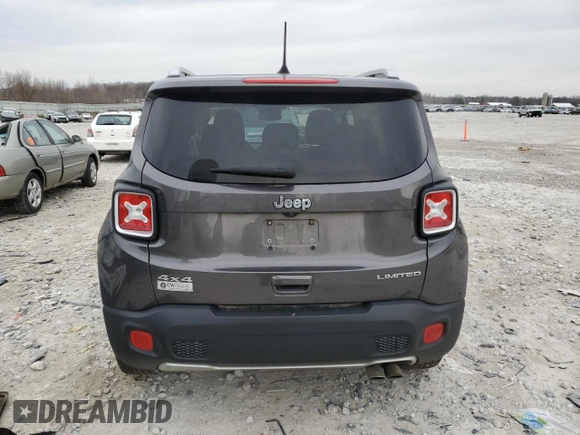 2018 Jeep Renegade Limited with VIN ZACCJBDB1JPG97532, listed as a Copart auction lot 52162345 with Not provided miles and Clean title. Bid and sale history available at DreamBid. Image 6.