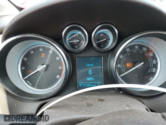 2014 Buick Verano with VIN 1G4PP5SK8E4103037, listed as a Copart auction lot 55408085 with 113,907 mi miles and Salvage title. Bid and sale history available at DreamBid. Image 9.