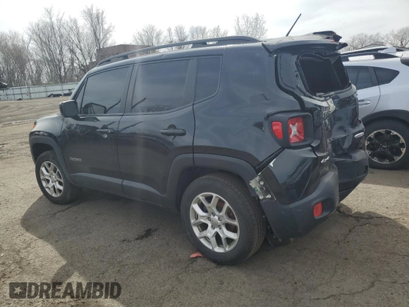 2016 Jeep Renegade Latitude with VIN ZACCJBBT7GPE17956, listed as a Copart auction lot 50838505 with 105,491 mi miles and Salvage Title. Bid and sale history available at carsss.com. Image 2.