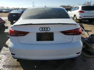 2017 Audi A3 Sedan Premium with VIN WAUB8GFF9H1025696, listed as a Copart auction lot 46700305 with 82,807 mi miles and Salvage Title. Bid and sale history available at carsss.com. Image 6.