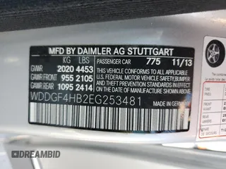 2014 Mercedes-Benz C 250 Sport with VIN WDDGF4HB2EG253481, listed as a Copart auction lot 50882175 with 132,494 mi miles and Salvage Title. Bid and sale history available at DreamBid. Image 15.