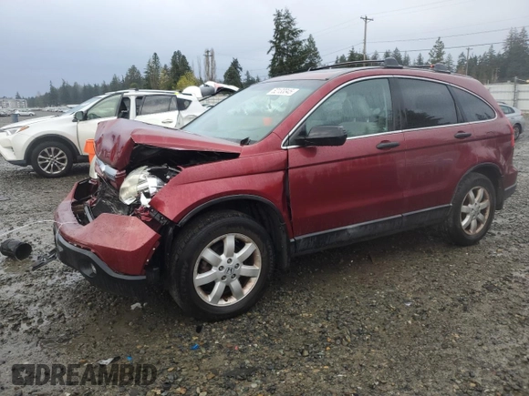 2009 Honda CR-V EX with VIN 5J6RE48539L042412, listed as a Copart auction lot 52133345 with 135,532 mi miles and Salvage Title. Bid and sale history available at carsss.com. Image 1.