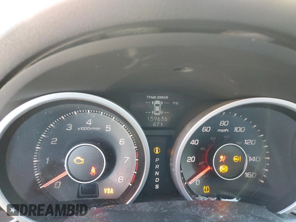 2009 Acura TL Tech with VIN 19UUA86559A020172, listed as a Copart auction lot 50034895 with 159,636 mi miles and Salvage Title. Bid and sale history available at carsss.com. Image 9.