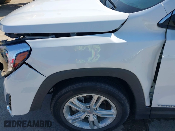2021 GMC Terrain SLE with VIN 3GKALMEV1ML349365, listed as a IAAI auction lot 41565424 with 23,223 mi miles and . Bid and sale history available at carsss.com. Image 19.