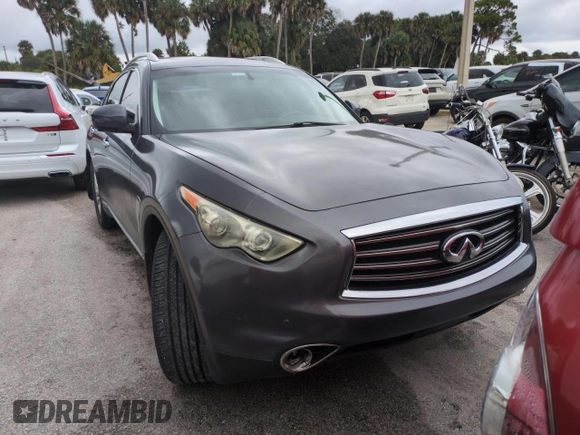 2012 Infiniti FX35 with VIN JN8AS1MU7CM120316, listed as a Copart auction lot 75073144 with 0 mi miles and Salvage Title. Bid and sale history available at carsss.com. Image 5.