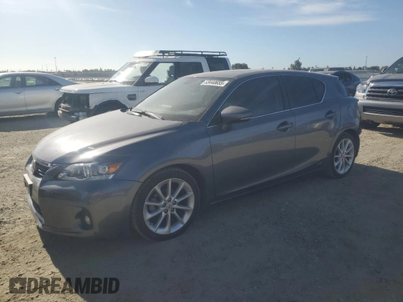 2013 Lexus CT 200h with VIN JTHKD5BH8D2167566, listed as a Copart auction lot 63440655 with 93,424 mi miles and Salvage title. Bid and sale history available at DreamBid. Image 1.