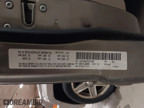 2007 Jeep Patriot Limited with VIN 1J8FF48W37D377328, listed as a IAAI auction lot 41356111 with 114,276 mi miles and . Bid and sale history available at DreamBid. Image 9.