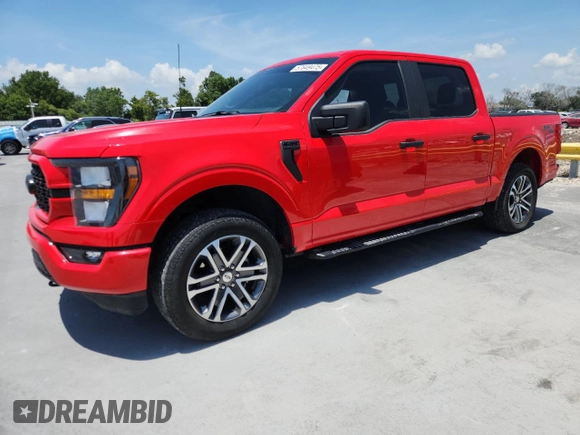 2023 Ford F-150 XL with VIN 1FTEW1EP9PKE23979, listed as a Copart auction lot 57649475 with 35,240 mi miles and Non repairable. Bid and sale history available at DreamBid. Image 1.