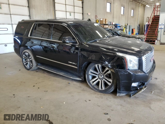 2017 GMC Yukon Denali with VIN 1GKS2CKJ7HR359853, listed as a Copart auction lot 50948535 with 183,409 mi miles and Salvage Title. Bid and sale history available at carsss.com. Image 4.