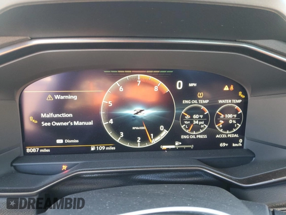 2024 Nissan Z Sport с VIN JN1BZ4AH8RM363245, выставлен на аукционе Copart как лот 88665935 с пробегом 8 087 миль миль и Списание • Salvage title. История ставок и продаж доступна на DreamBid. Изображение 9.