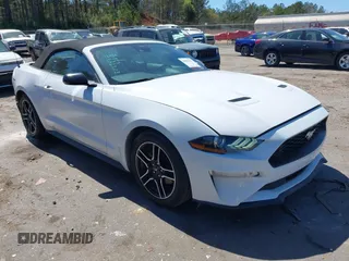 2021 Ford Mustang EcoBoost with VIN 1FATP8UH6M5103056, listed as a IAAI auction lot 41822722 with 71,820 mi miles. Bid and sale history available at carsss.com. Image 1.