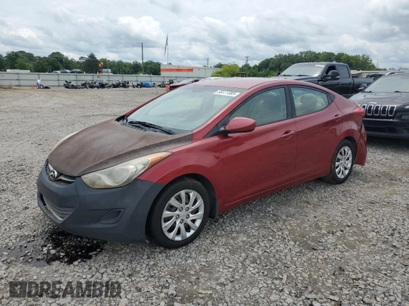 2013 Hyundai Elantra GLS with VIN 5NPDH4AE3DH201363, listed as a Copart auction lot 58577385 with 176,955 mi miles and Clean title. Bid and sale history available at DreamBid. Image 1.