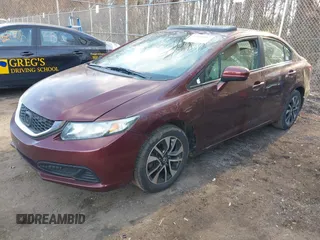 2014 Honda Civic Sedan EX with VIN 19XFB2F80EE249233, listed as a IAAI auction lot 41654087 with 119,126 mi miles. Bid and sale history available at carsss.com. Image 2.