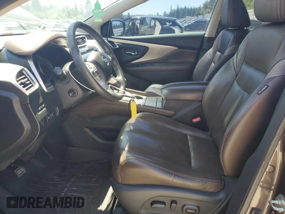 2015 Nissan Murano Platinum with VIN 5N1AZ2MH8FN225229, listed as a Copart auction lot 62321005 with 122,316 mi miles and Salvage title. Bid and sale history available at DreamBid. Image 7.