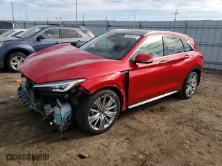 2022 Infiniti QX50 SENSORY with VIN 3PCAJ5EBXNF108269, listed as a Copart auction lot 43954484 with 20,990 mi miles. Bid and sale history available at carsss.com. Image 1.