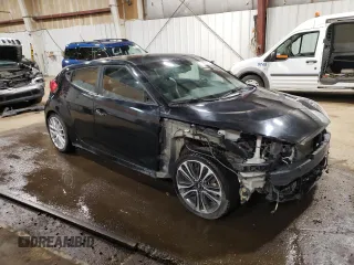 2016 Hyundai Veloster Turbo with VIN KMHTC6AE2GU284747, listed as a Copart auction lot 59695995 with 48,643 mi miles and Salvage title. Bid and sale history available at DreamBid. Image 4.