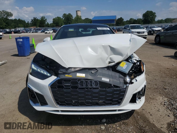 2023 Audi A5 S line Premium Plus z VIN WAUTAAF57PA023392, wystawiony jako Copart lot #61999744 z przebiegiem 3 918 mil mil oraz Szkoda całkowita • Salvage title. Historia ofert i sprzedaży dostępna na DreamBid. Obrazek 5.
