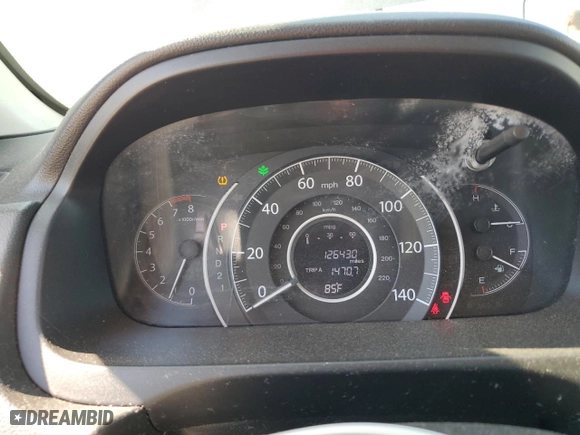 2013 Honda CR-V LX with VIN 2HKRM4H33DH631836, listed as a Copart auction lot 52238275 with 126,430 mi miles and Salvage Title. Bid and sale history available at carsss.com. Image 9.