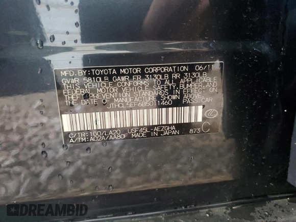 2011 Lexus LS 460 z VIN JTHCL5EF6B5011460, wystawiony jako Copart lot #56664115 z przebiegiem Nie podano mil oraz Szkoda całkowita • Salvage title. Historia ofert i sprzedaży dostępna na DreamBid. Obrazek 12.