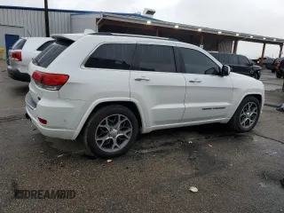 2019 Jeep Grand Cherokee Overland with VIN 1C4RJFCT7KC640527, listed as a Copart auction lot 54276725 with 282,202 mi miles and Salvage title. Bid and sale history available at DreamBid. Image 3.