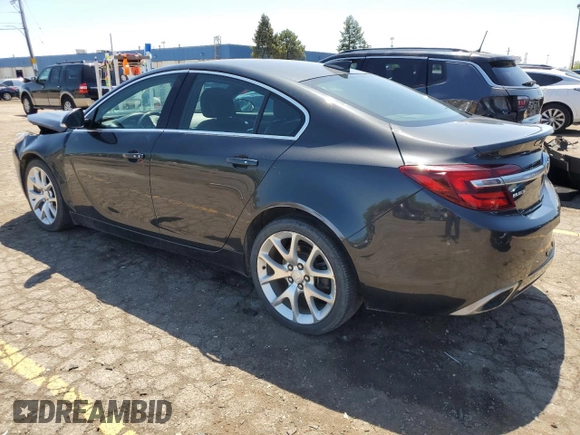 2015 Buick Regal GS with VIN 2G4GT5GX8F9162085, listed as a Copart auction lot 55825495 with 90,333 mi miles and Clean title. Bid and sale history available at DreamBid. Image 2.