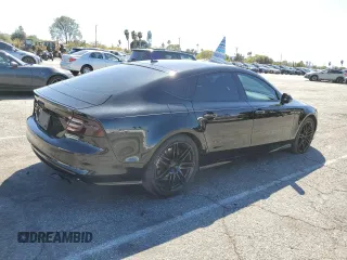2014 Audi S7 Prestige with VIN WAUW2AFC9EN047093, listed as a Copart auction lot 49340655 with 102,252 mi miles and Salvage Title. Bid and sale history available at carsss.com. Image 3.