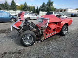 1968 Chevrolet Corvette z VIN 194678S427993, wystawiony jako Copart lot #74826394 z przebiegiem 91 800 mil mil oraz Czysty tytuł • Clean title. Historia ofert i sprzedaży dostępna na DreamBid. Obrazek 1.