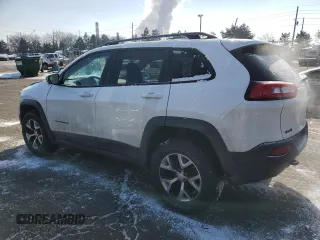 2018 Jeep Cherokee Trailhawk with VIN 1C4PJMBB6JD545342, listed as a Copart auction lot 46118275 with 76,221 mi miles and Salvage title. Bid and sale history available at DreamBid. Image 2.