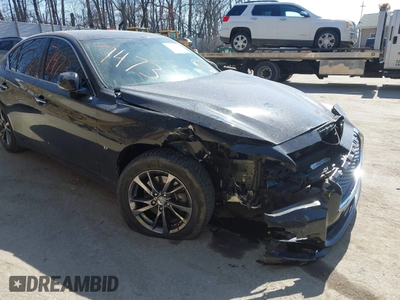 2015 Infiniti Q50 Premium with VIN JN1BV7AR2FM420542, listed as a IAAI auction lot 41787473 with 83,955 mi miles. Bid and sale history available at carsss.com. Image 6.