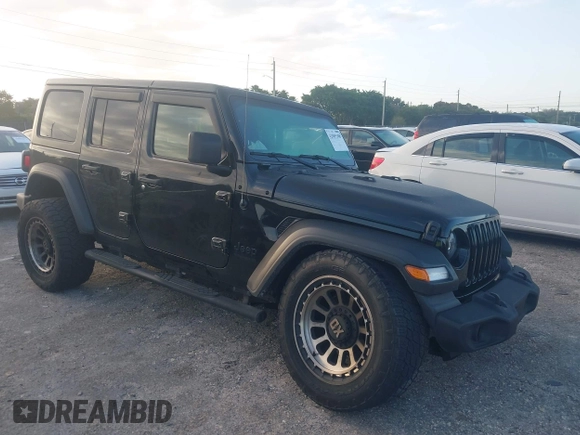2021 Jeep Wrangler Unlimited Willys with VIN 1C4HJXDN0MW636466, listed as a IAAI auction lot 42005308 with 25,245 mi miles and . Bid and sale history available at DreamBid. Image 1.