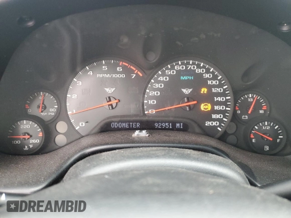 2004 Chevrolet Corvette with VIN 1G1YY22GX45114106, listed as a Copart auction lot 84917564 with 92,951 mi miles and Salvage Title. Bid and sale history available at carsss.com. Image 9.