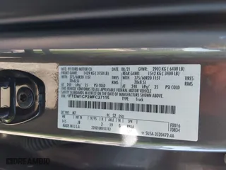 2021 Ford F-150 XL with VIN 1FTEW1CP2MFC27115, listed as a IAAI auction lot 41488090 with 86,880 mi miles. Bid and sale history available at carsss.com. Image 9.