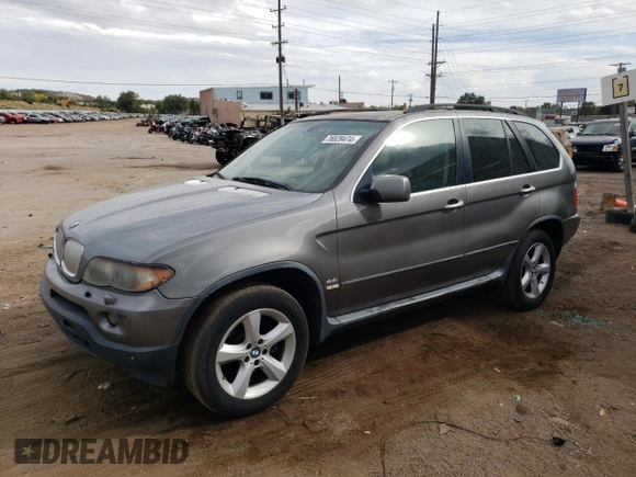 2006 BMW X5 4.4i with VIN 5UXFB53535LV17399, listed as a Copart auction lot 76828474 with 182,924 mi miles and Non Repairable. Bid and sale history available at carsss.com. Image 1.