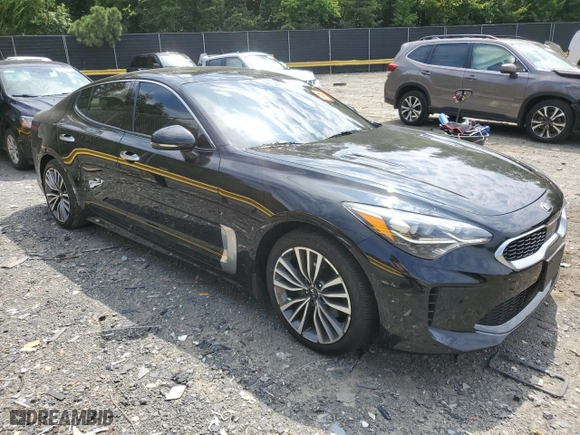 2018 Kia Stinger Premium with VIN KNAE25LA3J6035273, listed as a Copart auction lot 60840044 with 50,518 mi miles and Salvage Title. Bid and sale history available at carsss.com. Image 4.