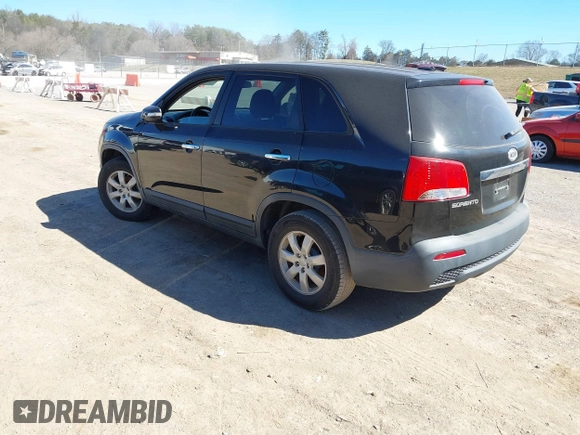 2011 Kia Sorento LX with VIN 5XYKT3A17BG012880, listed as a IAAI auction lot 41717232 with 196,571 mi miles. Bid and sale history available at carsss.com. Image 3.
