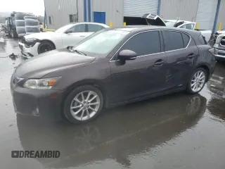 2012 Lexus CT CT 200h with VIN JTHKD5BH5C2058870, listed as a Copart auction lot 44373015 with 161,157 mi miles and Salvage Title. Bid and sale history available at carsss.com. Image 1.