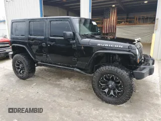 2014 Jeep Wrangler Unlimited Rubicon X with VIN 1C4HJWFG0EL142071, listed as a Copart auction lot 56187575 with 110,597 mi miles and Salvage title. Bid and sale history available at DreamBid. Image 4.