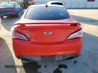 2013 Hyundai Genesis Coupe R-Spec with VIN KMHHU6KJ0DU091913, listed as a Copart auction lot 44828205 with 112,542 mi miles and Salvage title. Bid and sale history available at DreamBid. Image 6.