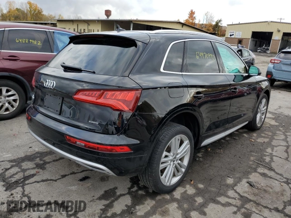 2020 Audi Q5 Premium Plus with VIN WA1BNAFY8L2037507, listed as a Copart auction lot 64970992 with 33,525 mi miles. Bid and sale history available at carsss.com. Image 4.
