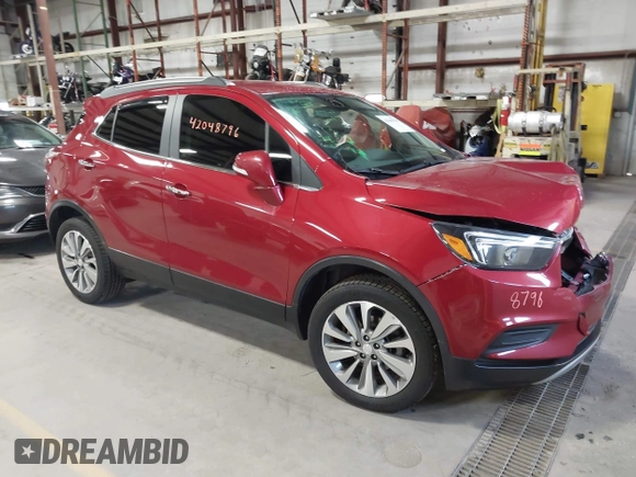 2019 Buick Encore Preferred with VIN KL4CJESB7KB740507, listed as a IAAI auction lot 42048796 with 77,280 mi miles and . Bid and sale history available at DreamBid. Image 1.