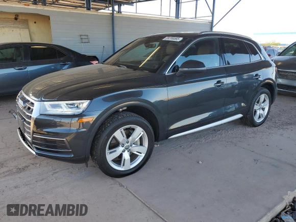 2018 Audi Q5 Premium Plus с VIN WA1BNAFYXJ2024481, выставлен на аукционе Copart как лот 55206565 с пробегом 19 547 миль миль и Списание • Salvage title. История ставок и продаж доступна на DreamBid. Изображение 1.
