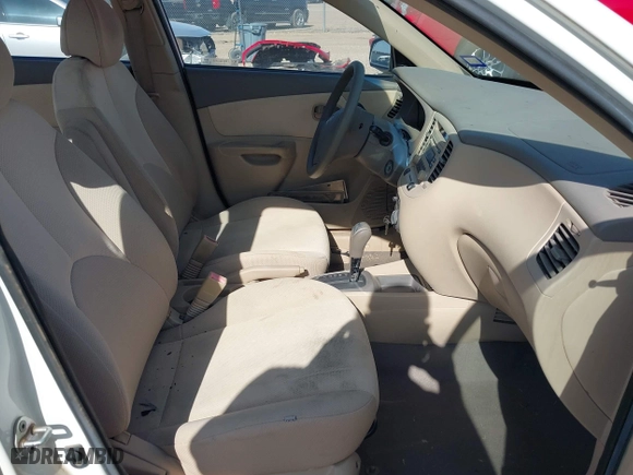2008 Kia Rio LX with VIN KNADE123286297729, listed as a IAAI auction lot 42007714 with 51,268 mi miles. Bid and sale history available at carsss.com. Image 5.