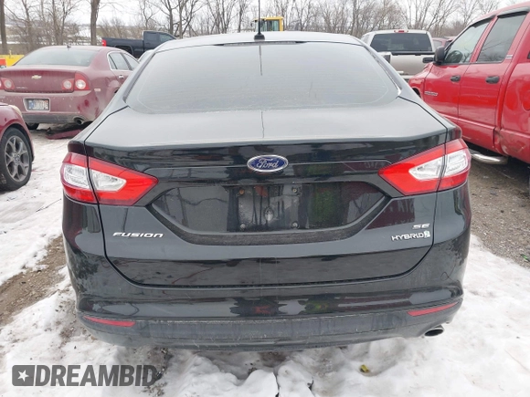 2014 Ford Fusion SE Hybrid with VIN 3FA6P0LUXER236740, listed as a IAAI auction lot 41399510 with 82,720 mi miles. Bid and sale history available at carsss.com. Image 16.