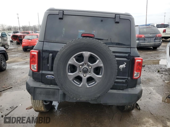 2023 Ford Bronco with VIN 1FMDE5AH6PLB56147, listed as a Copart auction lot 85275394 with 24,594 mi miles and Salvage title. Bid and sale history available at DreamBid. Image 6.
